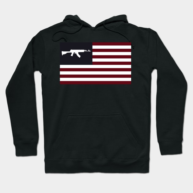 Ak47 American Flag Hoodie by MimicGaming